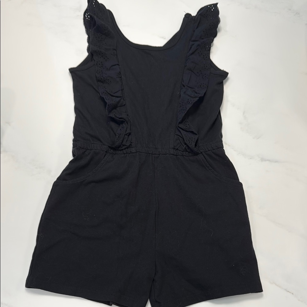 btween Black Ruffle Romper